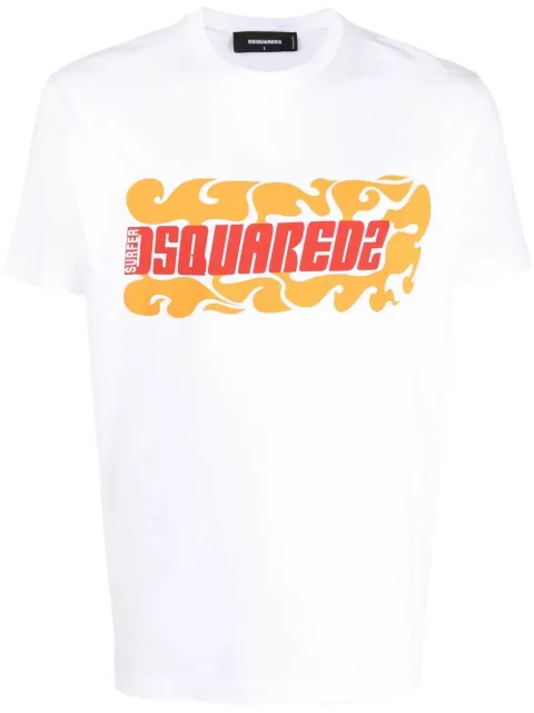 DSQUARED2 playera con logo estampado
