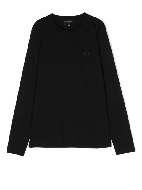 Emporio Armani Kids - chest logo-patch T-shirt