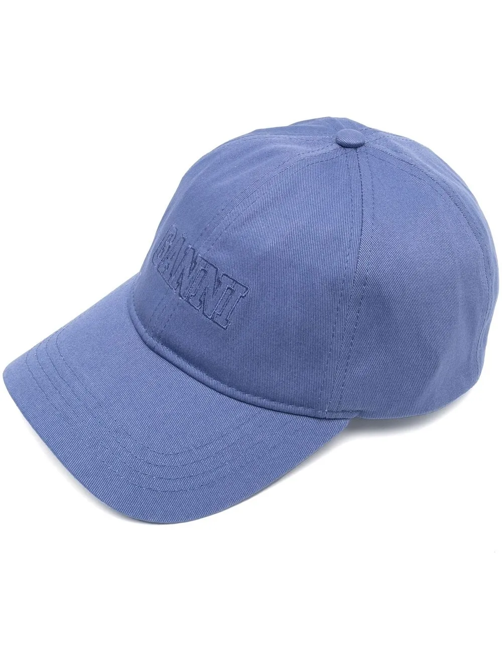 

GANNI logo-embroidered baseball cap - Blue