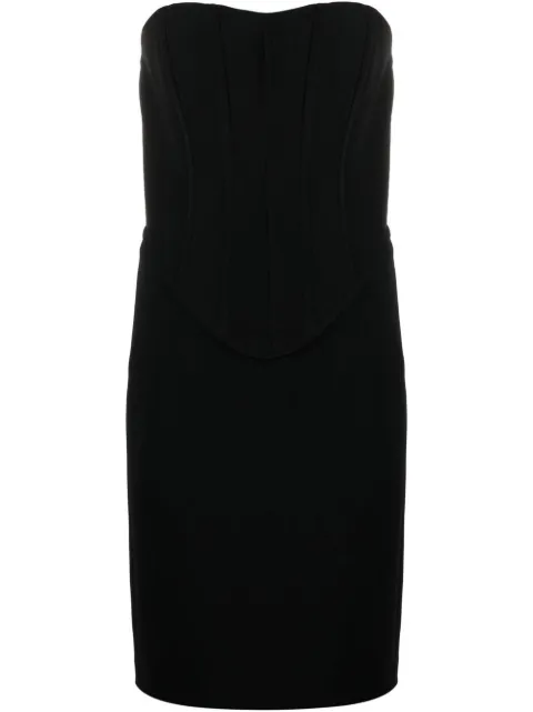 Boutique Moschino strapless sweetheart-neckline minidress