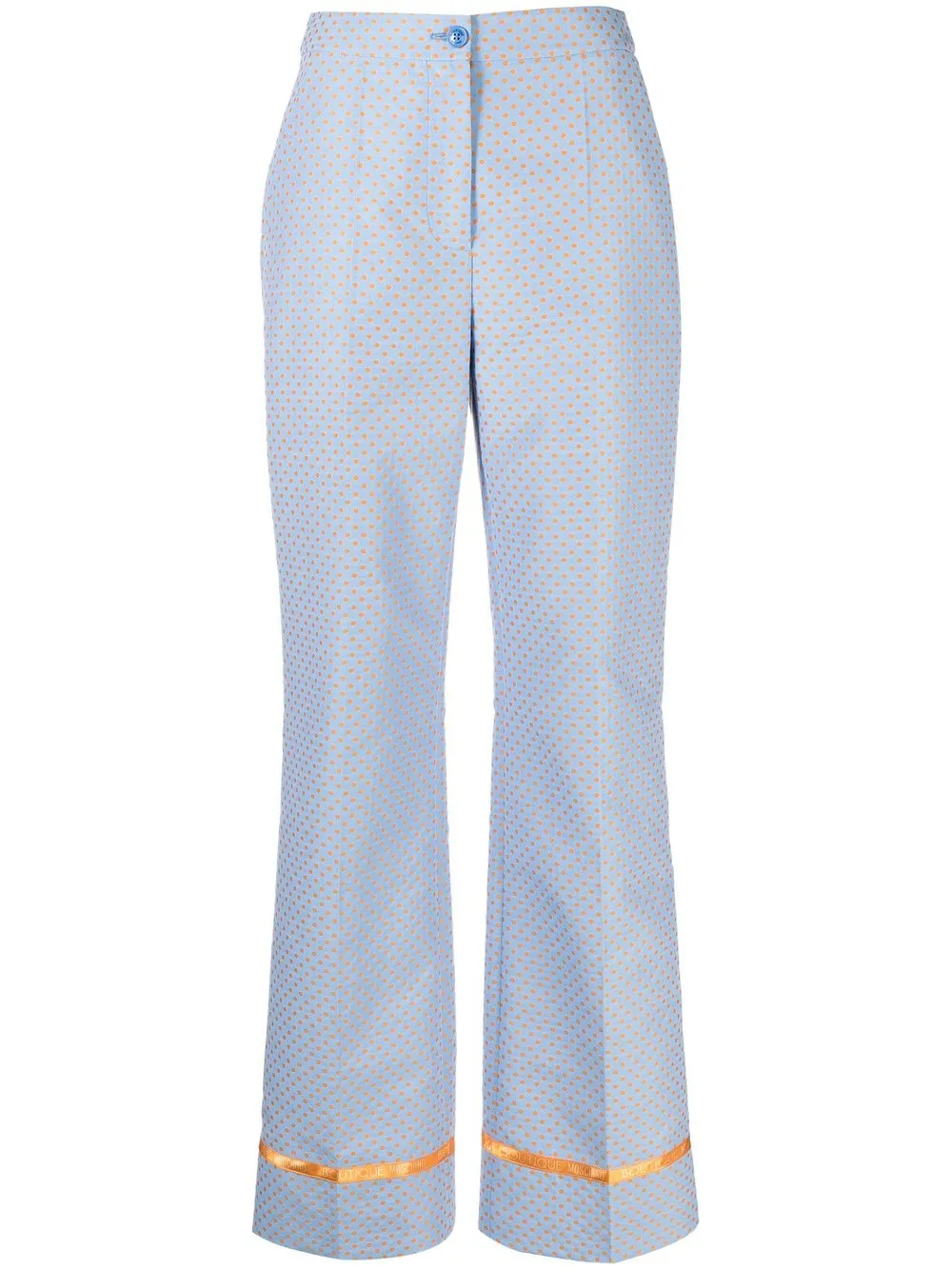 

Boutique Moschino polka-dot straight trousers - Blue