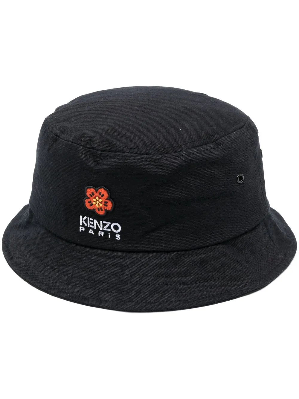 embroidered-logo bucket hat