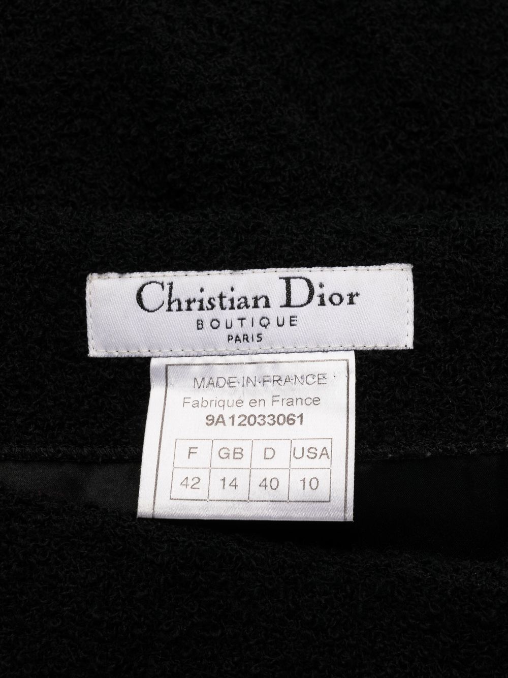 Christian Dior 1990s flared-hem knitted skirt Women