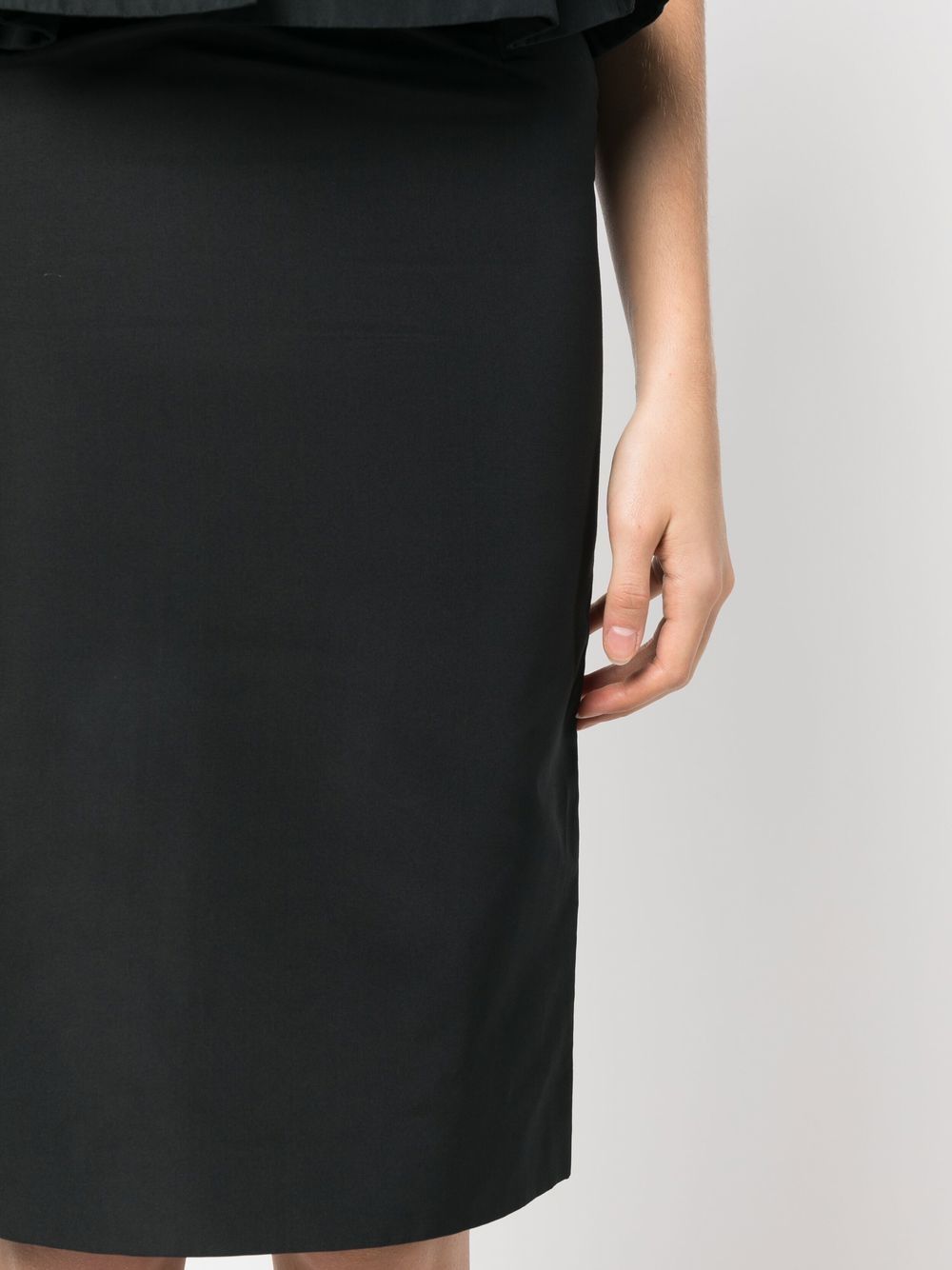 Pre-owned Dior 高腰铅笔半身裙（2000年代典藏款） In Black