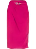Christian Dior Pre-Owned 2010 belted draped skirt - Pink