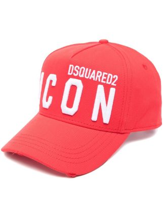 DSQUARED2 ディースクエアード Icon キャップ | レッド | FARFETCH JP