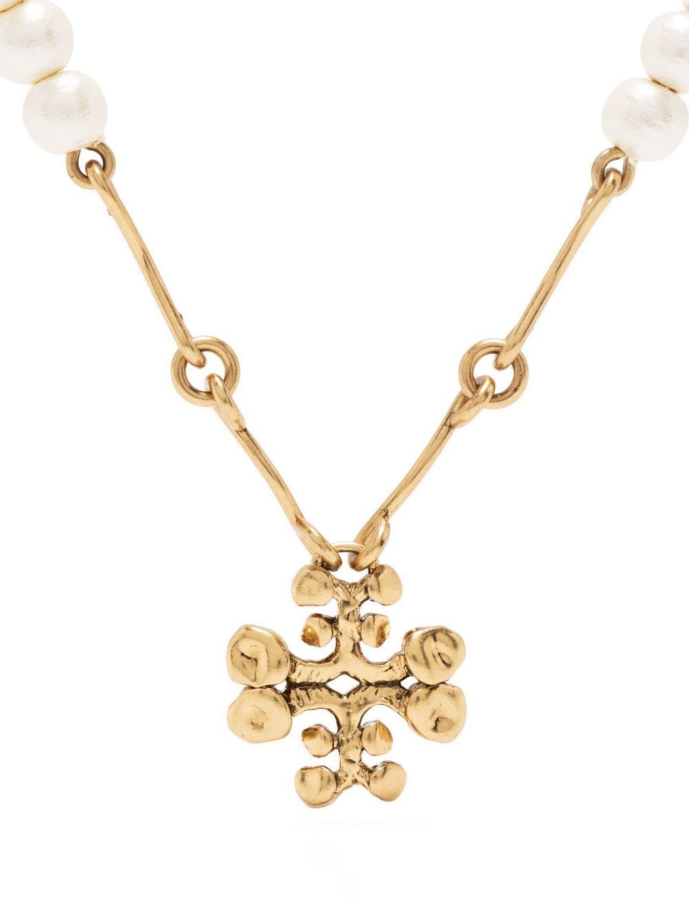 Tory Burch Brutalist Pendant Necklace In 金色