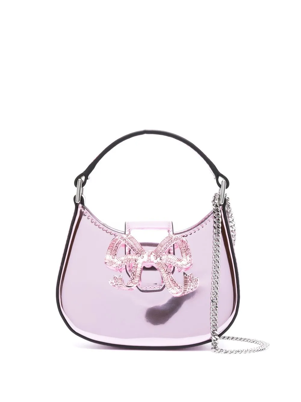 

Self-Portrait Crescent Bow mini bag - Pink