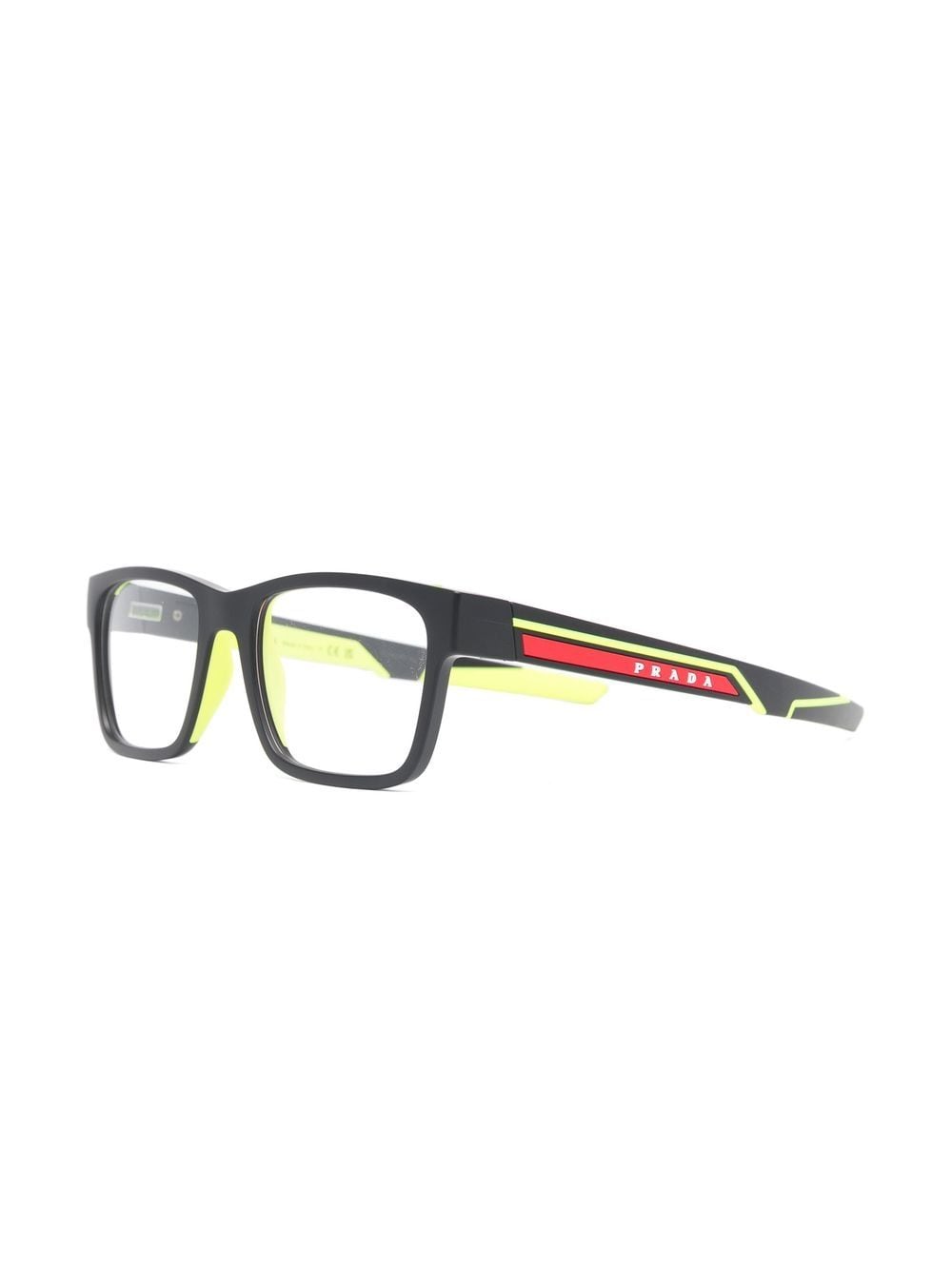 Prada Eyewear Bril met vierkant montuur - Zwart