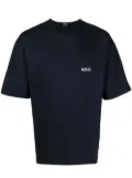 A.P.C. logo-print short-sleeve T-shirt - Blue
