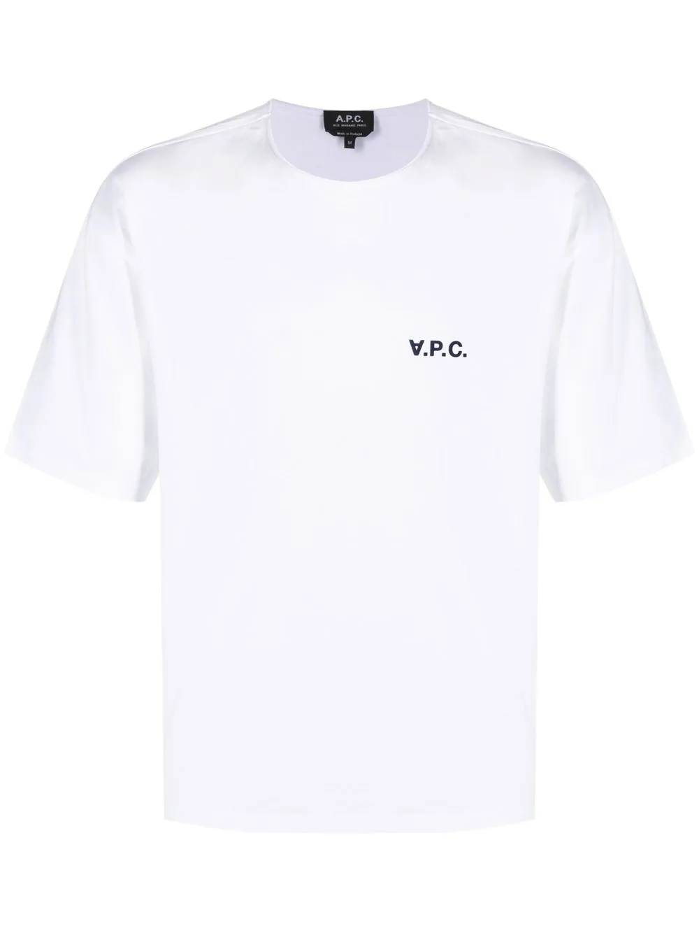 

A.P.C. logo-print short-sleeve T-shirt - White