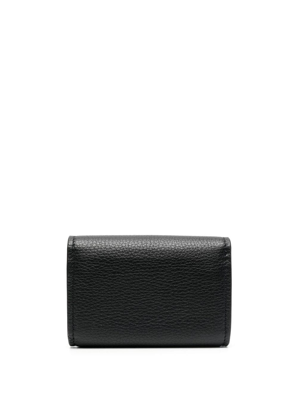 Shop Tory Burch Mini Miller Wallet In Black