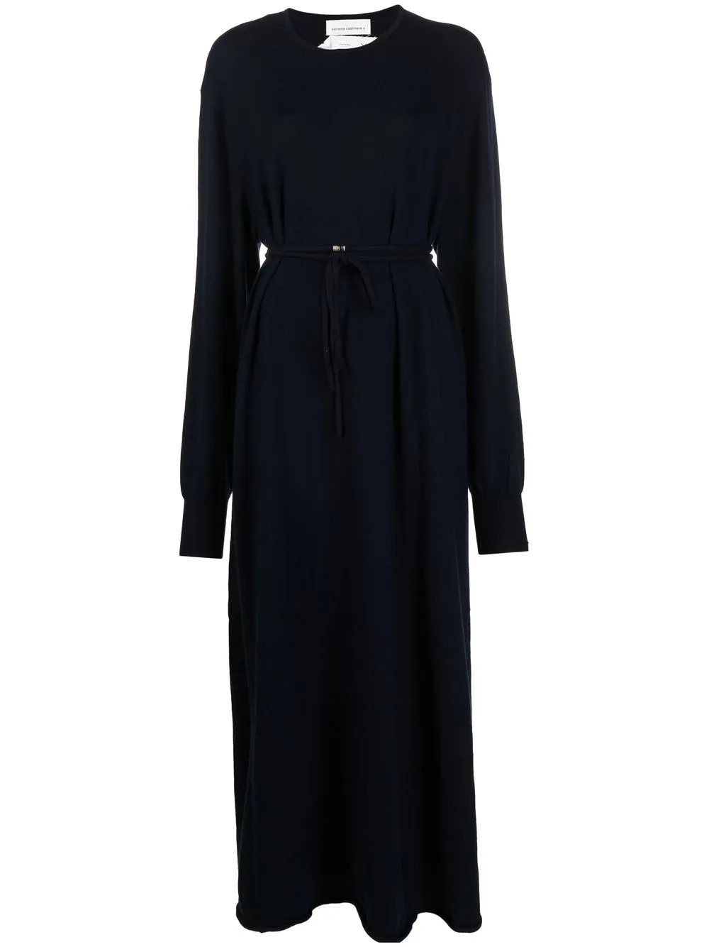 

extreme cashmere belted knitted dress - Blue