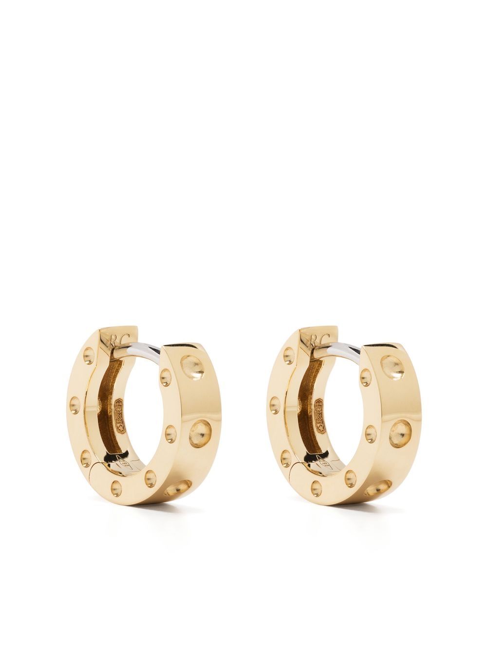 Roberto Coin 18kt Yellow Gold Pois Moi Hoop Earrings - Farfetch