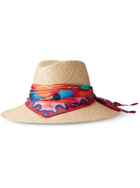 Maison Michel Kate scarf-detail sun hat