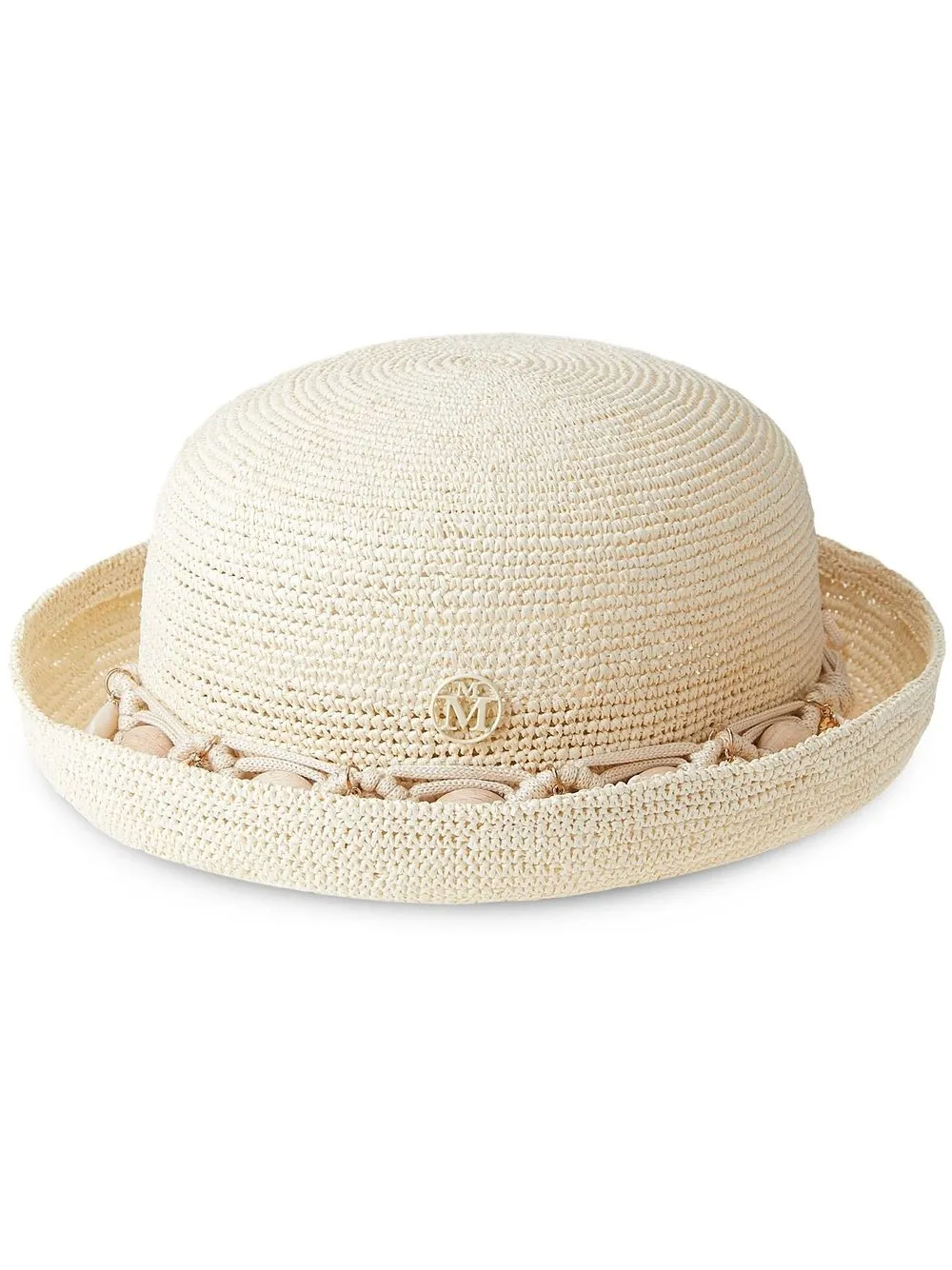 

Maison Michel sombrero de paja Reese - Blanco