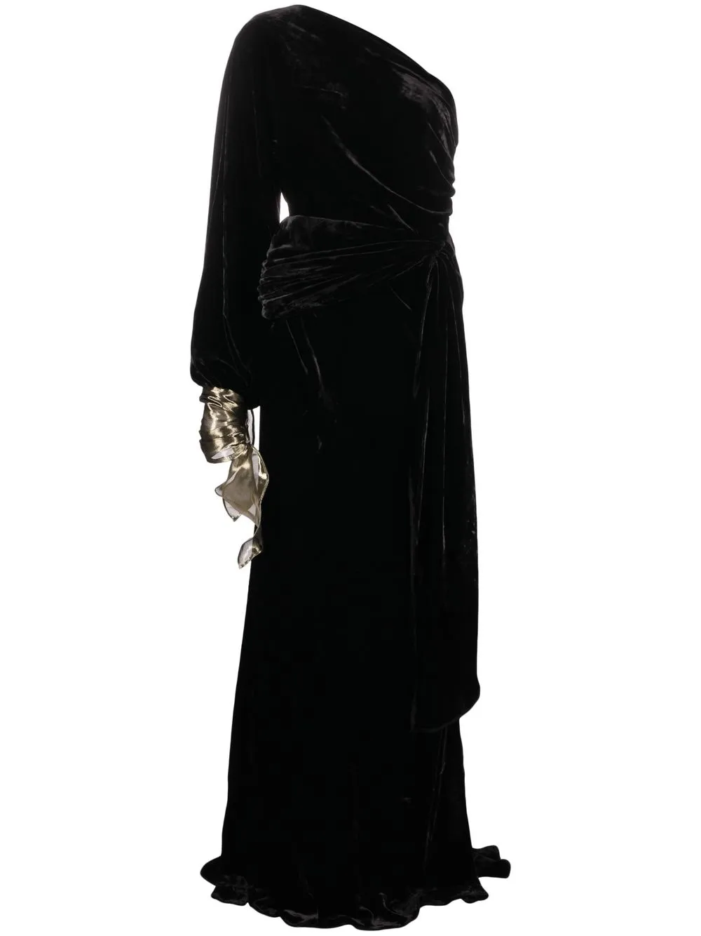 

Maria Lucia Hohan one-shoulder floor-length dress - Black