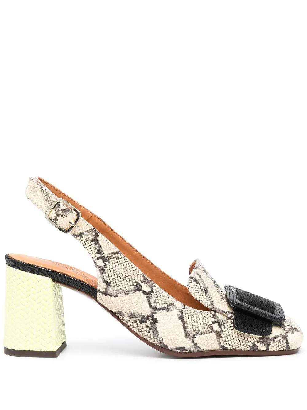 

Chie Mihara Rema 80mm block heel pumps - Neutrals