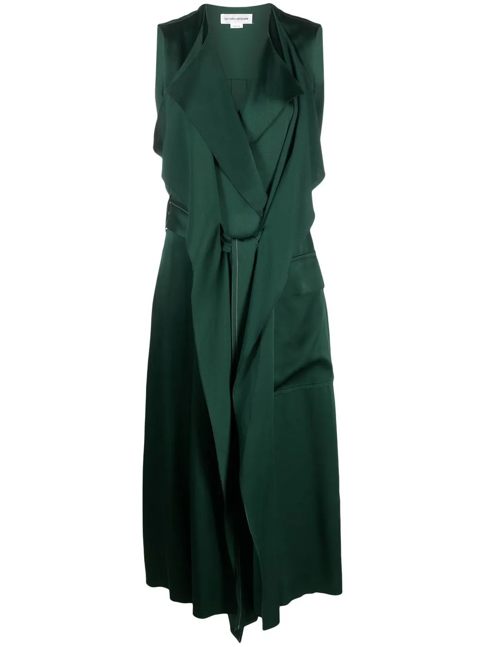 

Victoria Beckham Trench V-neck dress - Green