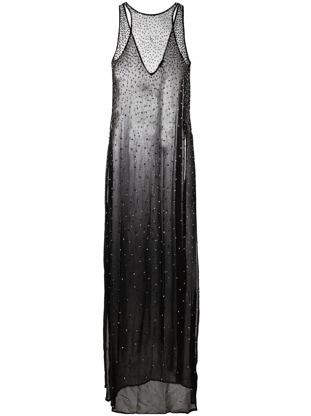 

Retrofete crystal-embellished floor-length dress - Black