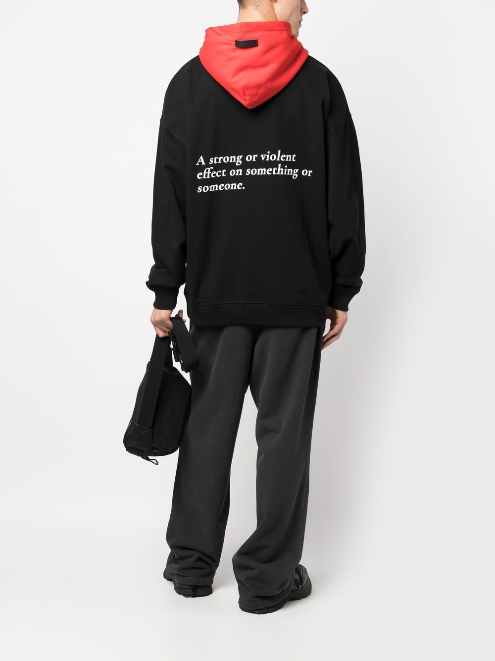 YOUNG POETS Tweekleurige hoodie - Zwart