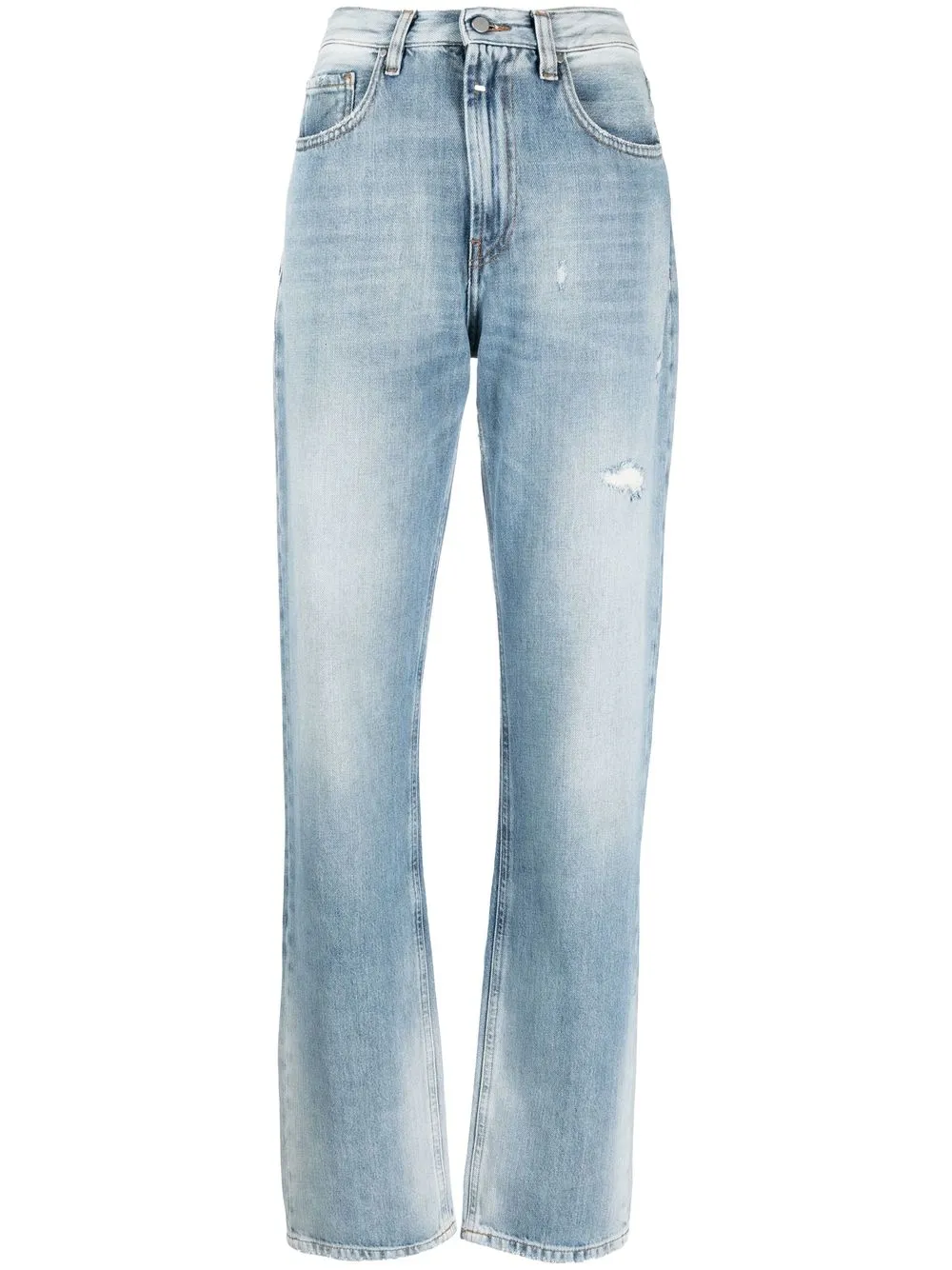 

YOUNG POETS distressed bootcut jeans - Blue