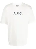 A.P.C. logo-print cotton T-shirt - White