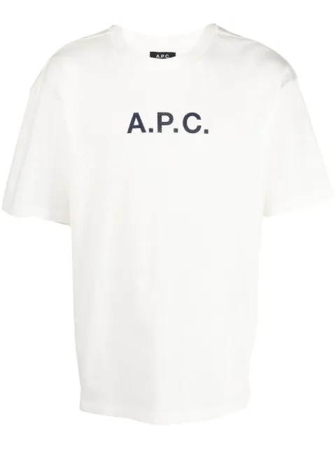 A.P.C. logo-print cotton T-shirt