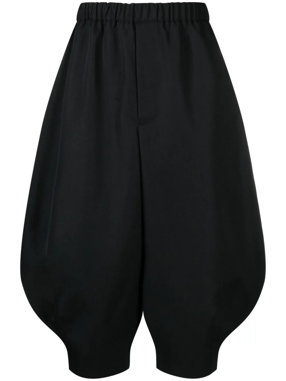 

Black Comme Des Garçons drop-crotch cropped trousers