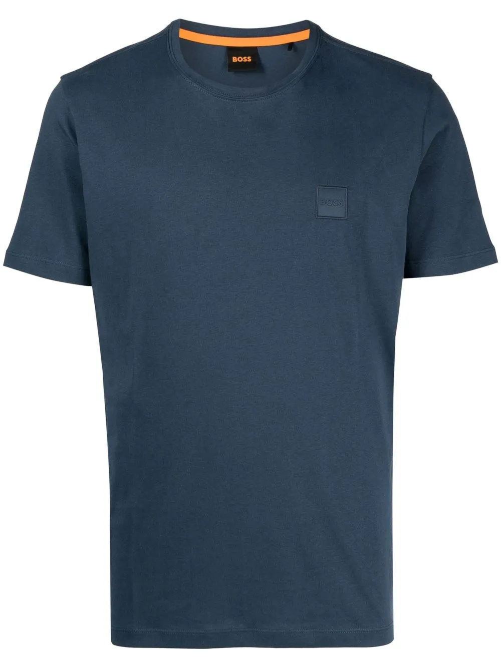 HUGO BOSS CREW-NECK LOGO-PATCH T-SHIRT