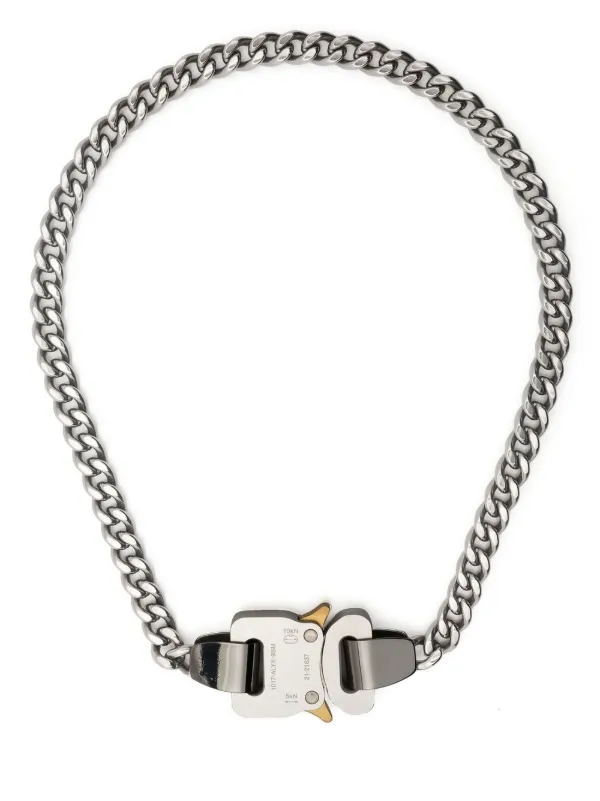 1017 ALYX 9SM Rollercoaster Buckle Curb Chain Necklace - Farfetch