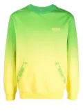 Moschino gradient logo-trim jumper - Green