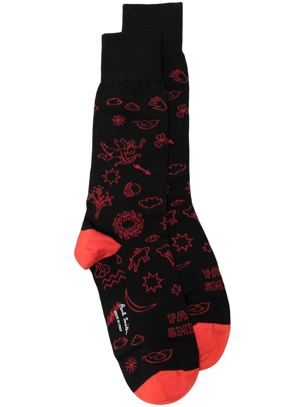 

Paul Smith graphic-print socks - Black