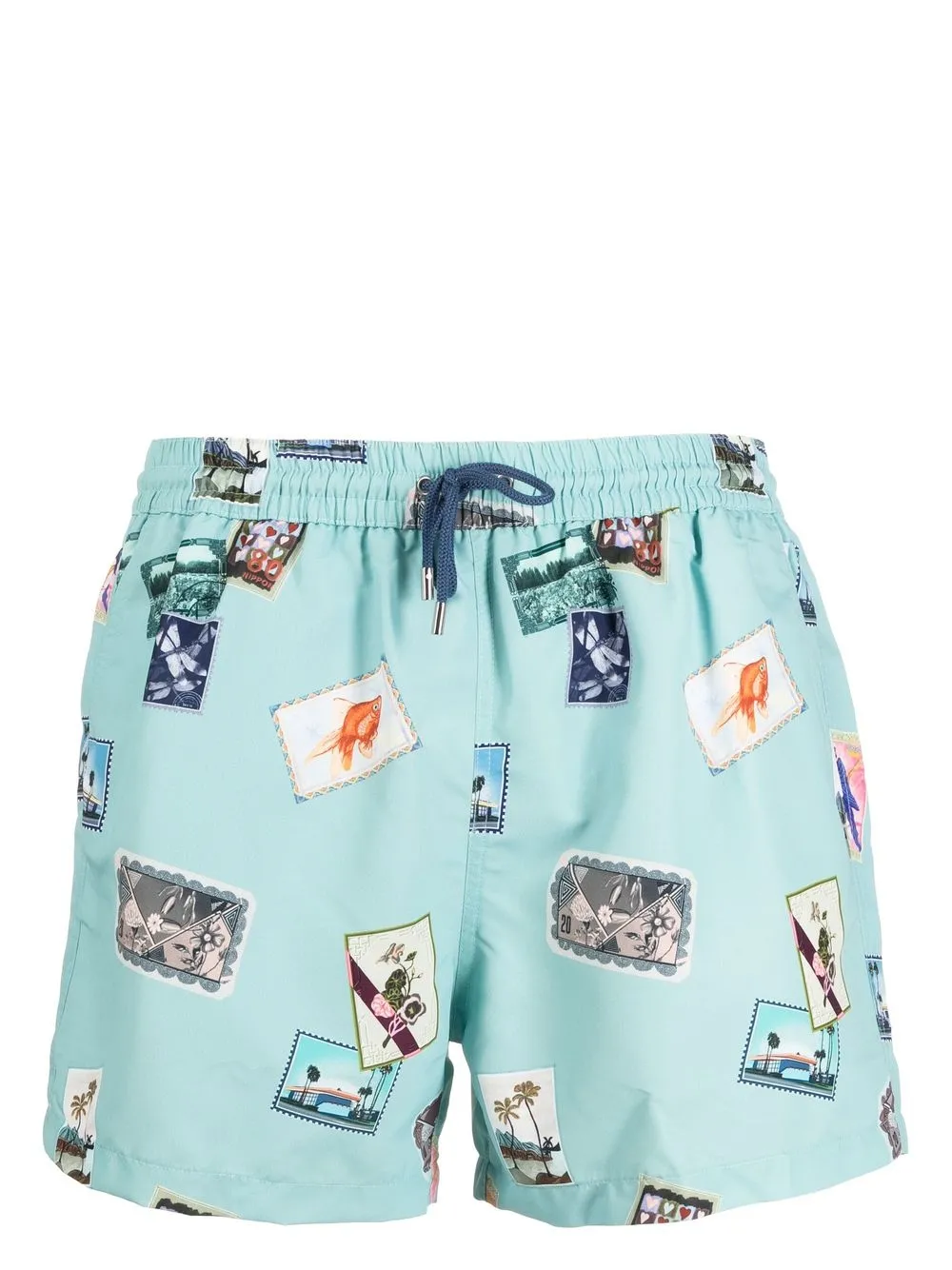 

Paul Smith graphic-print swim shorts - Blue