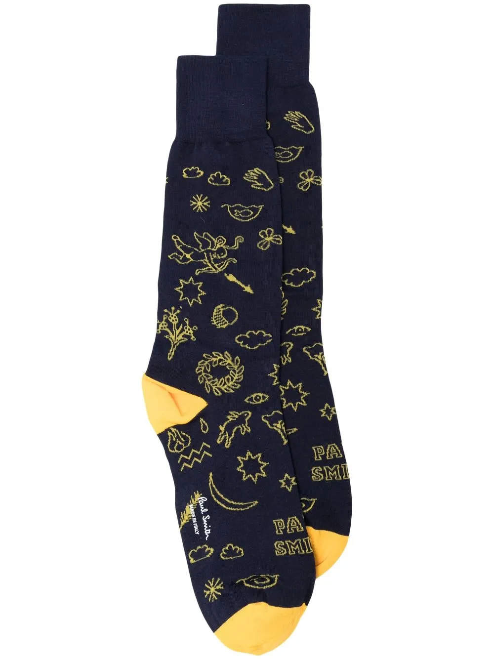 

Paul Smith intarsia-knit ankle socks - Blue