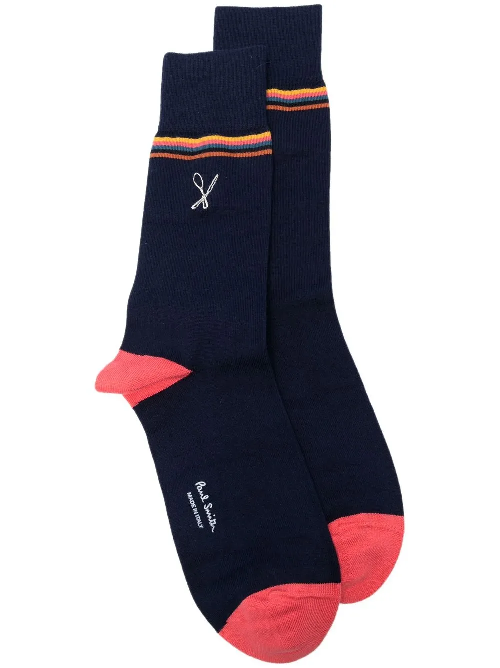

Paul Smith embroidered-motif ankle socks - Blue
