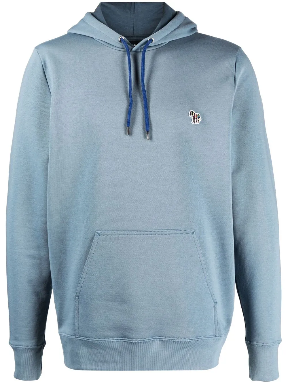 

PS Paul Smith Zebra-patch pullover hoodie - Blue