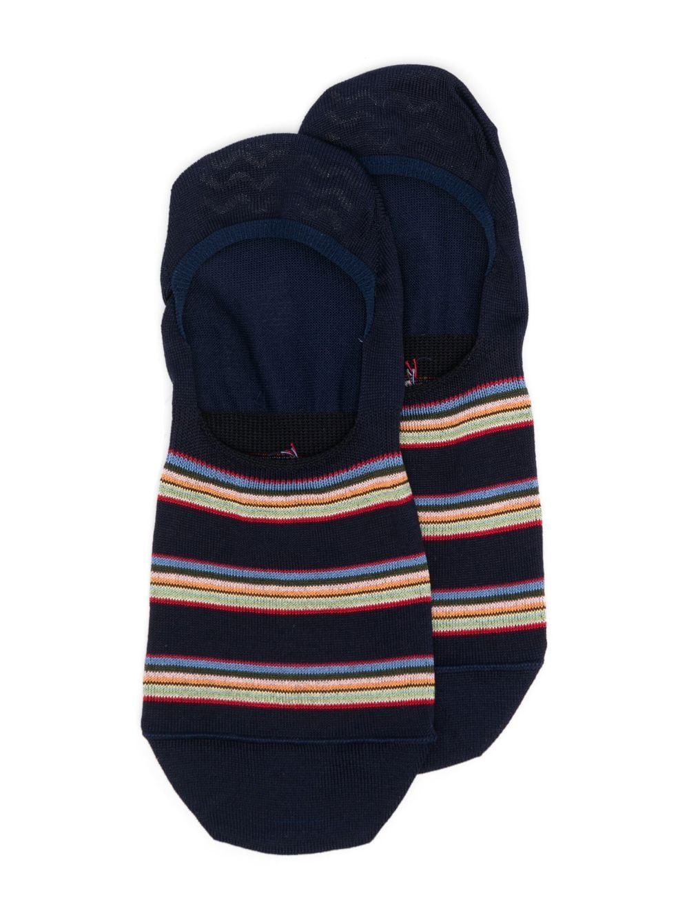 Paul Smith Striped No-show Socks In 47