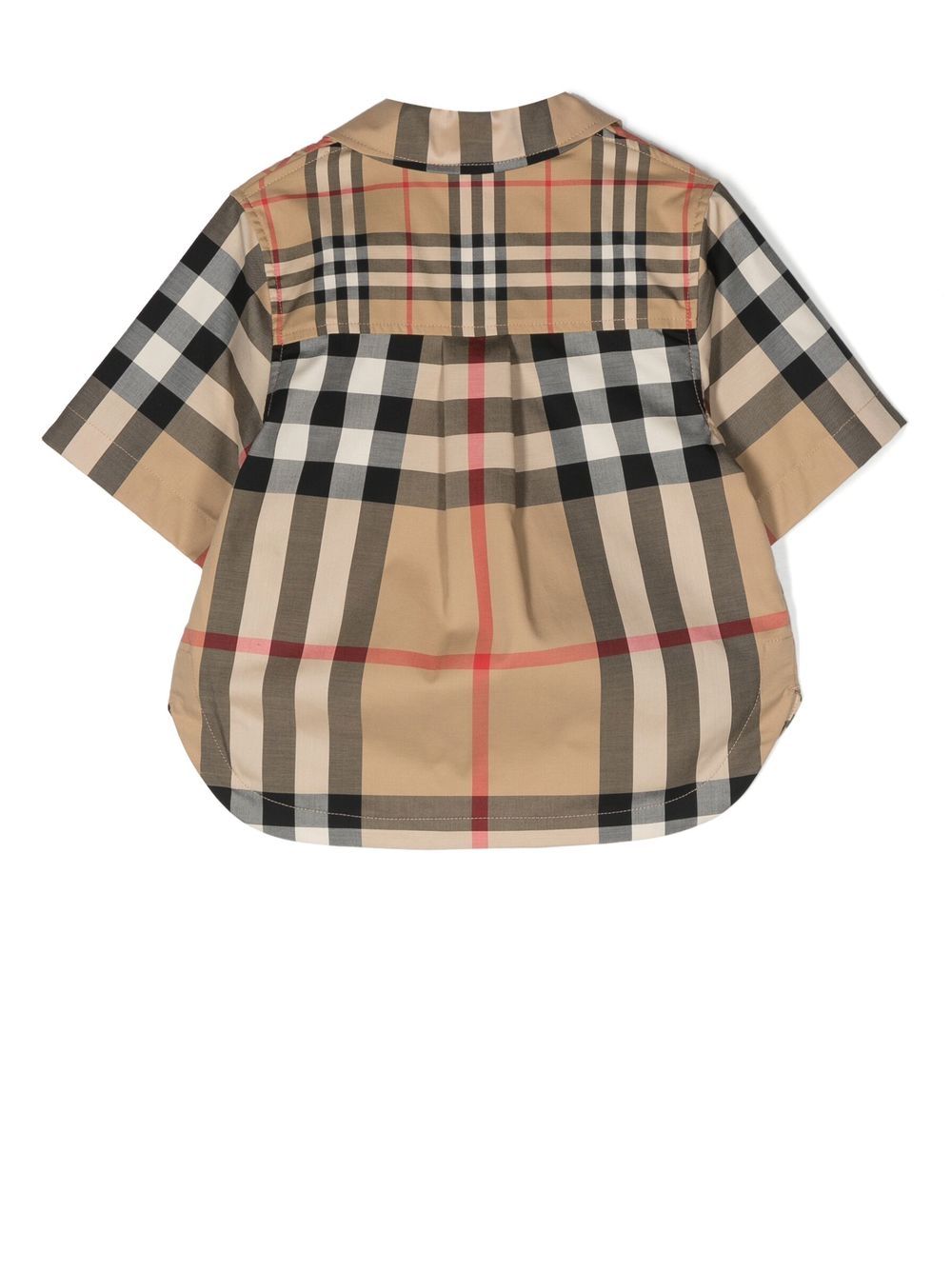 Shop Burberry Vintage-check Short-sleeved Shirt In Neutrals