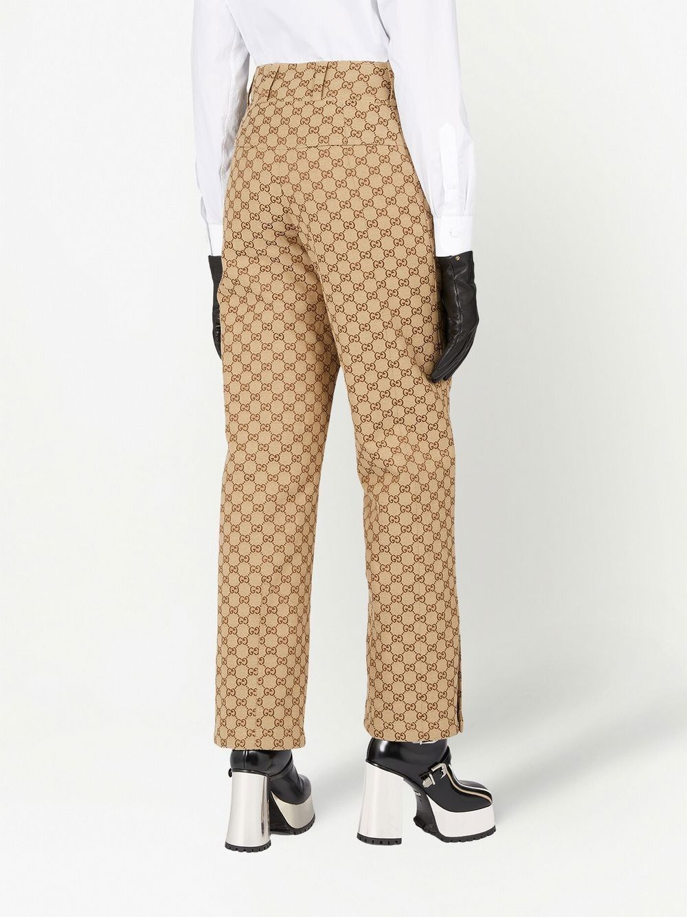 Gucci GG Canvas straight-leg Trousers - Farfetch