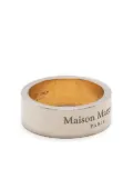Maison Margiela logo-engraved ring - Silver