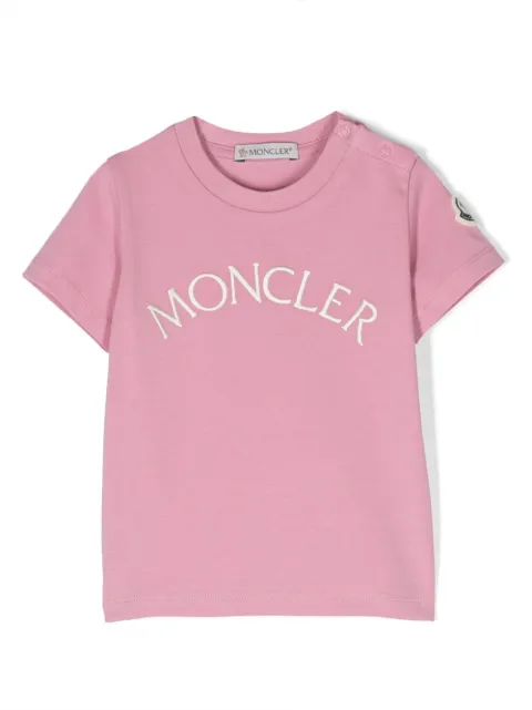 Moncler Enfant logo-print detail T-shirt