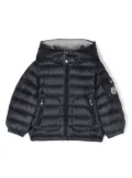 Moncler Enfant Lauros logo-patch sleeve padded jacket - Blue