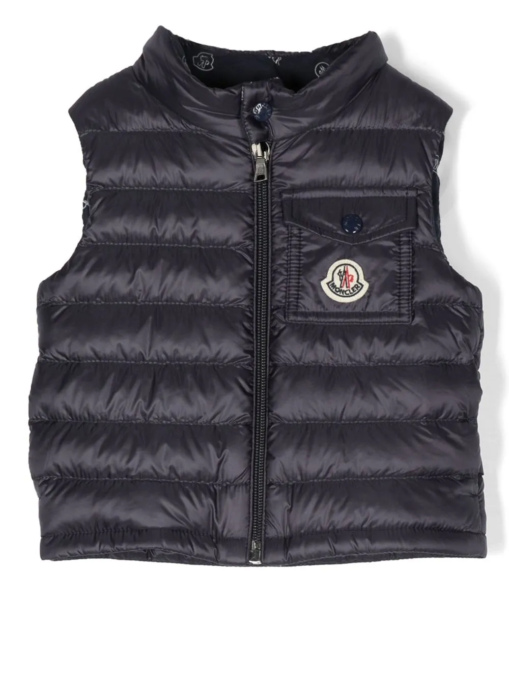 

Moncler Enfant Vard logo-patch padded gilet - Blue