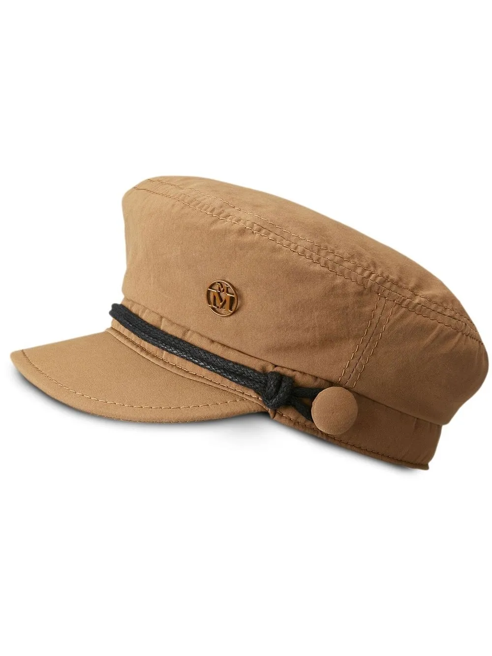 

Maison Michel Abby logo-detail cap - Neutrals