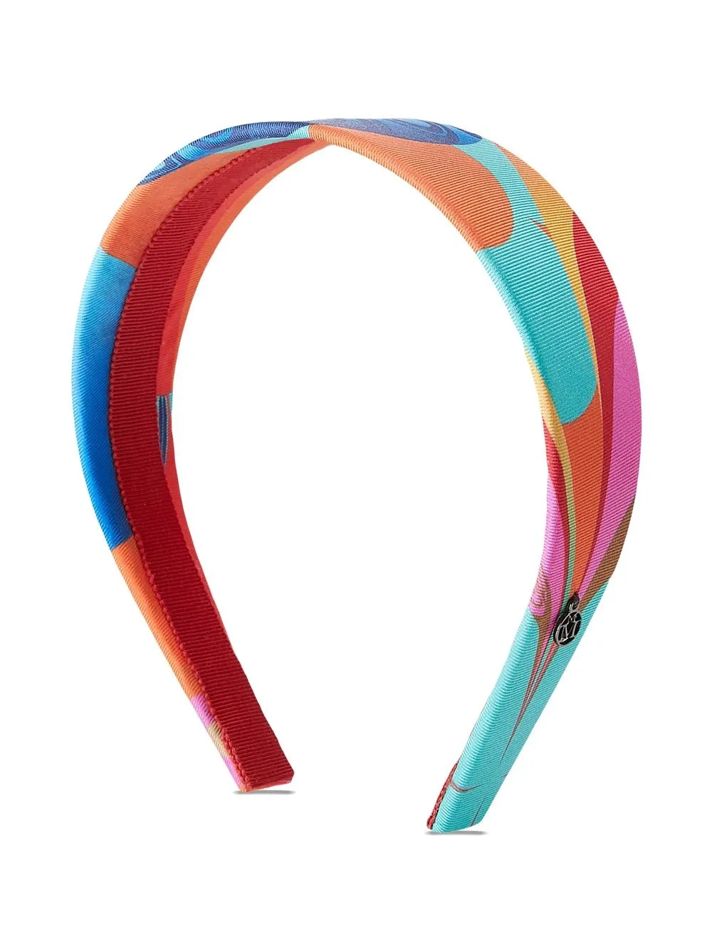 

Maison Michel silk abstract-print headband - Multicolour