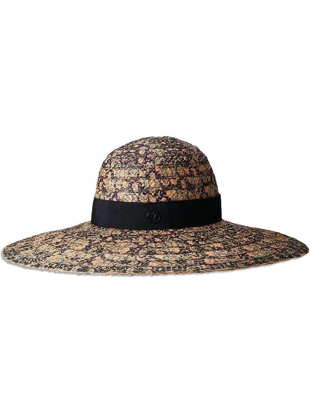 

Maison Michel floral-print straw sun hat - Multicolour