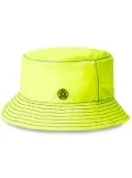 Maison Michel Jason logo-plaque bucket hat - Green