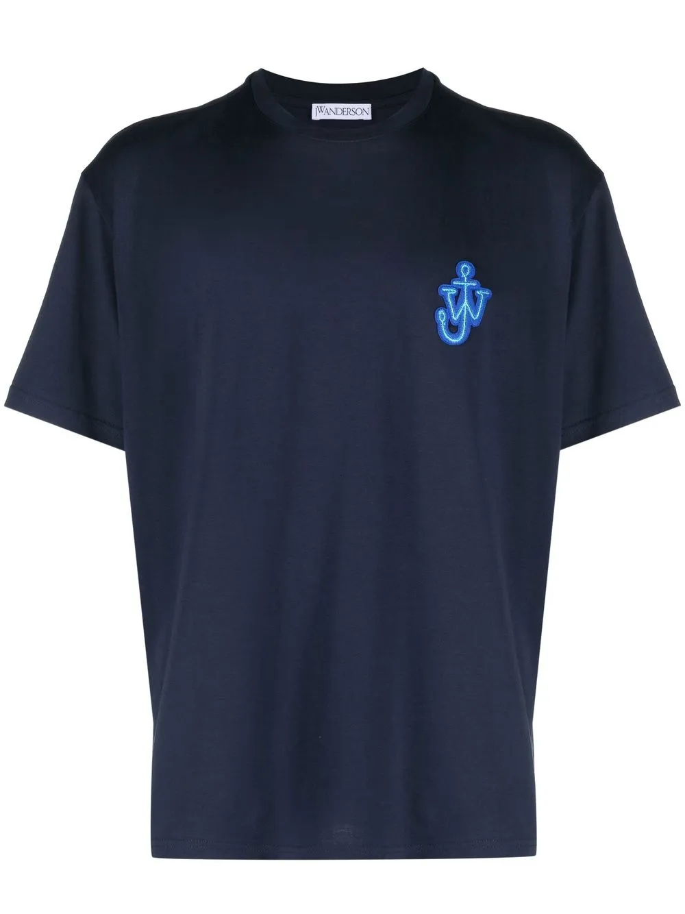 

JW Anderson JW-initials anchor logo short-sleeved T-shirt - Blue