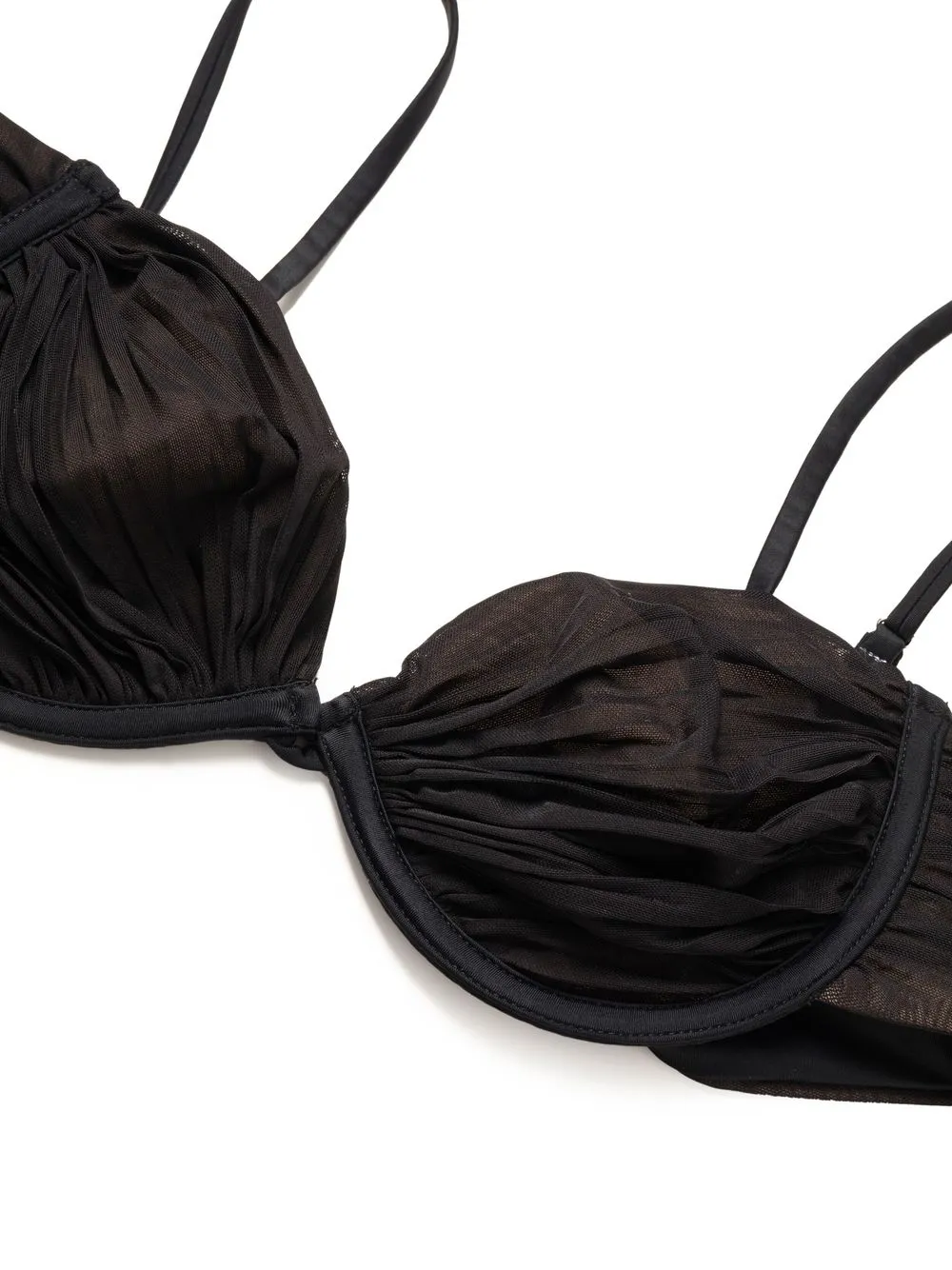 Self-Portrait ruched-tulle bra | Smart Closet